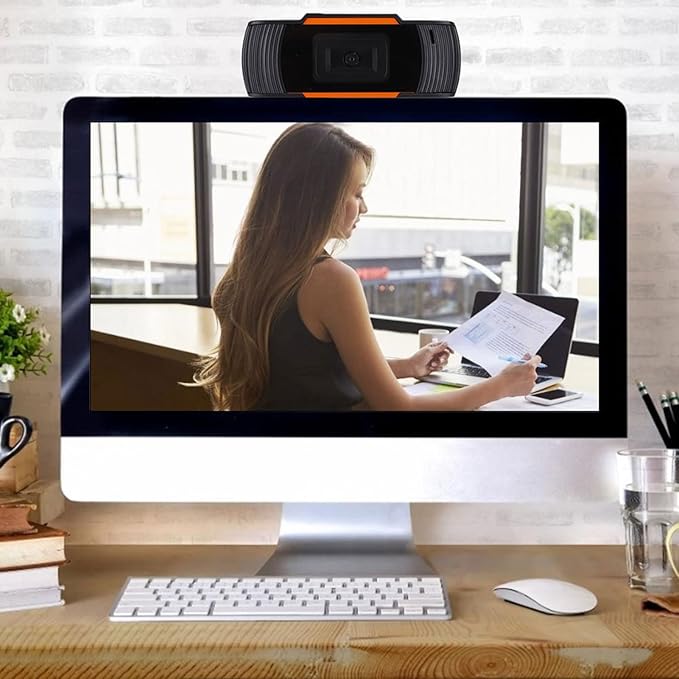 High Definition Camera 720P USB 2.0 Webcam for Laptop Desktop Compact Design with True Color and Auto White Balance - Clear Video Conferencing Easy Setup Reliable Performance