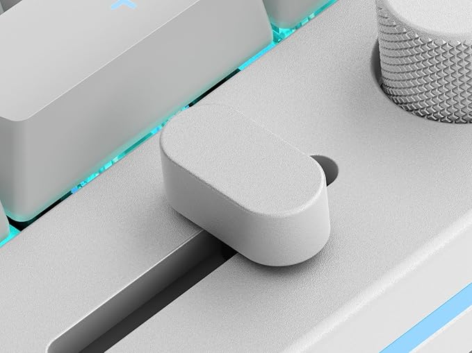 GLORIOUS GMMK Mechanical Numpad- 10 Key USB Programmable Keypad - Hot Swappable Volume Control RGB Backlit Wired &amp Wireless Bluetooth - Laptop &amp Keyboard Accessories- White