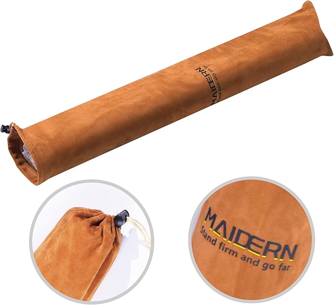MAIDERN 40” x 24” Leather Desk Pad Reversible Large Desk Mat Cork &amp Leather Large Mouse pad for Desk Waterproof Computer Desk Pad for Gaming Home Office (Brown)
