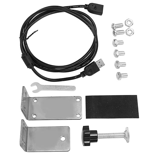 Qqmora Racing Game Handbrake Mount  Easy Control USB Handbrake Bracket 64 Bit High Rigidity for PC Wins Nylon Wire for Sim Games