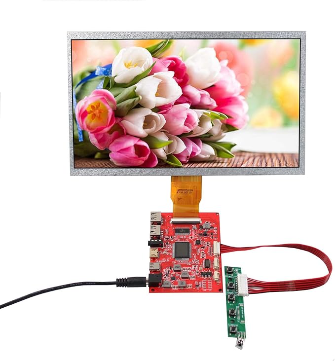 10.1 1024x600 IPS LCD Screen 50 pins and Type C USB Controller Boardfor DIY RPI Monitor/Sub Display Using
