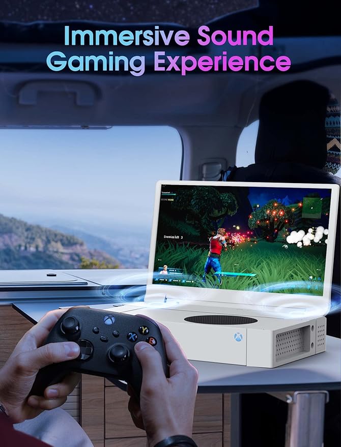 DEPGI 15.6 Portable Monitor for Xbox Series S144Hz 2K QHD IPS Gaming Monitor for Xbox Series S (Not Included) with HDR AMD FreeSync 2X HDMI for Indoor Outdoor Travel