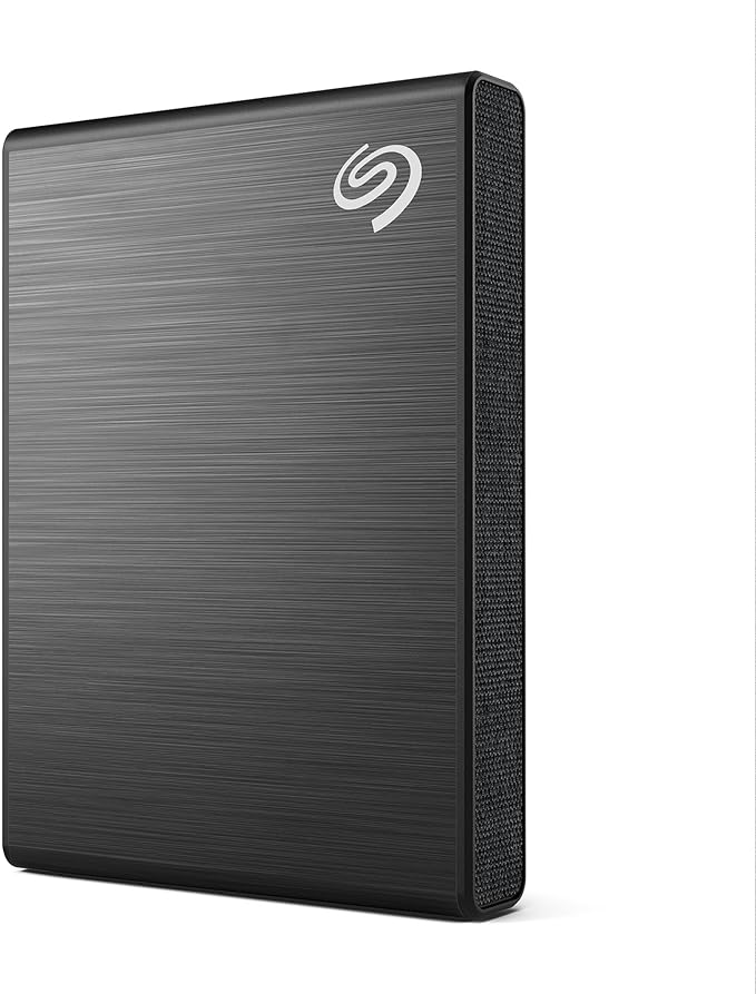 Seagate One Touch SSD 1TB External SSD Portable – Black speeds up to 1030MB/s 6mo Mylio Photo+ subscription 6mo Dropbox Backup Plan and Rescue Services (STKG1000400)