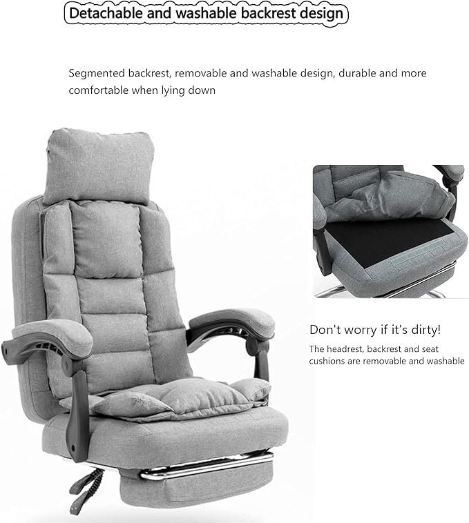Katzowen Office Computer Chair Black Game Chairs for Adults Recliner Gaming Office Chair Adjustable Headrest High Back Ergonomic Office Chair Pu Leather Swivel Rolling Task ChaiPink (Color : Brown)