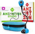 HUE Animation Studio: Complete Stop Motion Kit (Camera Software Book) for Windows/macOS (Blue) with Carry Case