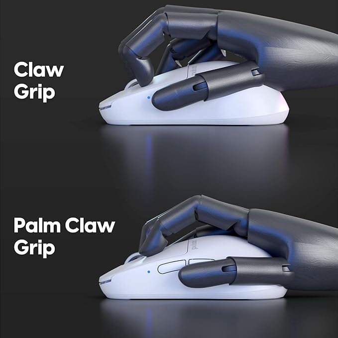 Pulsar Gaming Gears X2H Wireless Gaming Mouse Ultra Lightweight 1.90 oz (54 g) Symmetrical Optical Switch 2.4 Ghz 1 ms 26000 DPI PAW3395 Sensor (Medium Wireless White) (Renewed)