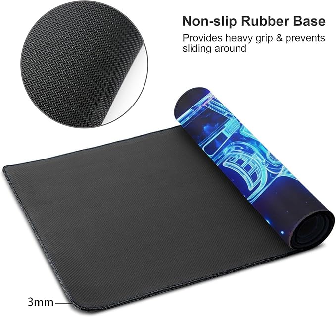 Handgun Desk Cover MatExtended Large Mouse PadComputer Laptop Mat Desk Decor for Office Game Home 30x16 Inch