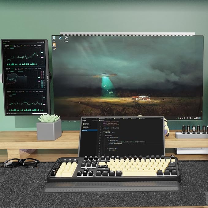 Kado 15.6 1080p 75Hz Portable Monitor for Laptop 100% sRGB FHD 45W Reverse Charge HDMI USB-C Second Display IPS Laptop Screen Extender 180° Kickstand for PC Mac Dex Tablet Xbox PS4/PS5 Switch