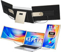 KEFEYA Laptop Screen Extender 15.6 FHD 1080P Portable Triple Monitor for Laptops 13-17.3 120% sRGB 235° Rotation Detachable Laptop Monitor Extender for Windows/Mac/Dex/Chrome/Surface Plug n Play