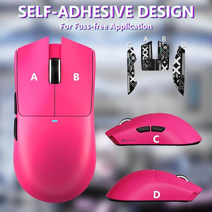 MAMBASNAKE Attack Shark X11SE Lightweight Wireless Gaming Mouse Tri-Mode 2.4G/USB-C Wired/BT 22K DPI PAW3311 Optical Sensor 59g 5 Programmable Buttons 300mAh Battery for PC/Mac((Berry-Griptape)