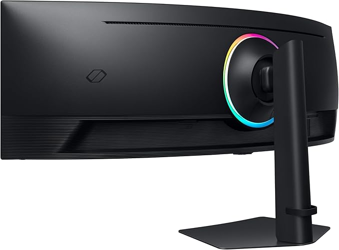 SAMSUNG 49-Inch Odyssey G9 Series DQHD 1000R Curved Gaming Monitor 1ms(GtG) VESA DisplayHDR 1000 240Hz AMD FreeSync Premium Pro Height Adjustable Stand LS49CG954ENXZA 2024 (Renewed) Black