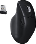 Keychron M6 8000 Hz Wireless Bluetooth 2.4 GHz/Wired Connection Mouse Lightweight Body Programmable PixArt 3950 Sensor for Windows Mac Linux - Black