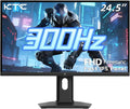 KTC 24.5 Inch 300Hz Gaming Monitor - FHD 1080P Fast IPS PC Monitor Gaming 1ms Adaptive Sync HDR 240Hz Monitors Gamer with Display Port1.4x1 HDMI 2.0x2 119% sRGB VESA Mount DP Cable (Renewed)