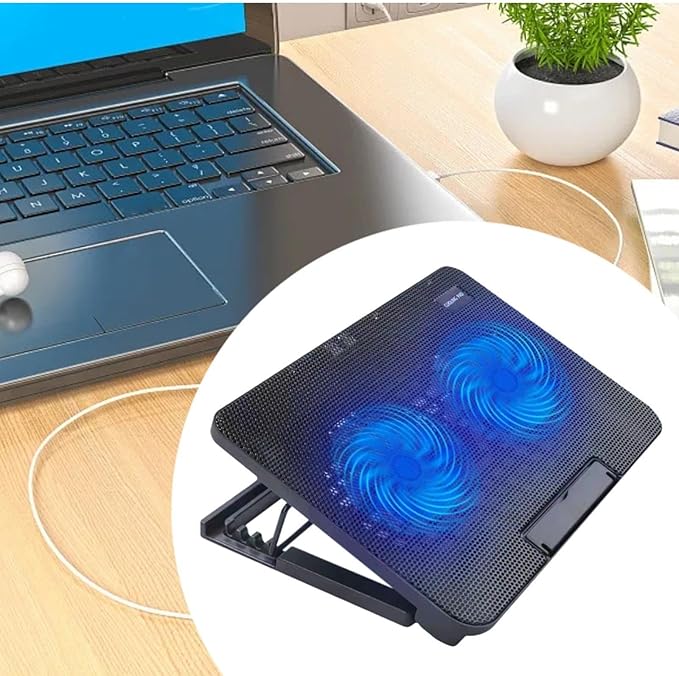 Laptop Cooling Pad with 2 Fans Accessory Lightweight Multifunctional for Home