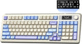 AULA S99 Pro Gaming Keyboard Cute Creamy Keyboard with Number Pad Smart Screen Tri-Mode Bluetooth/2.4G/USB-C Computer Keyboards Media Knob Custom RGB Backlit Feel for MAC Xbox PC Gamer - Purple