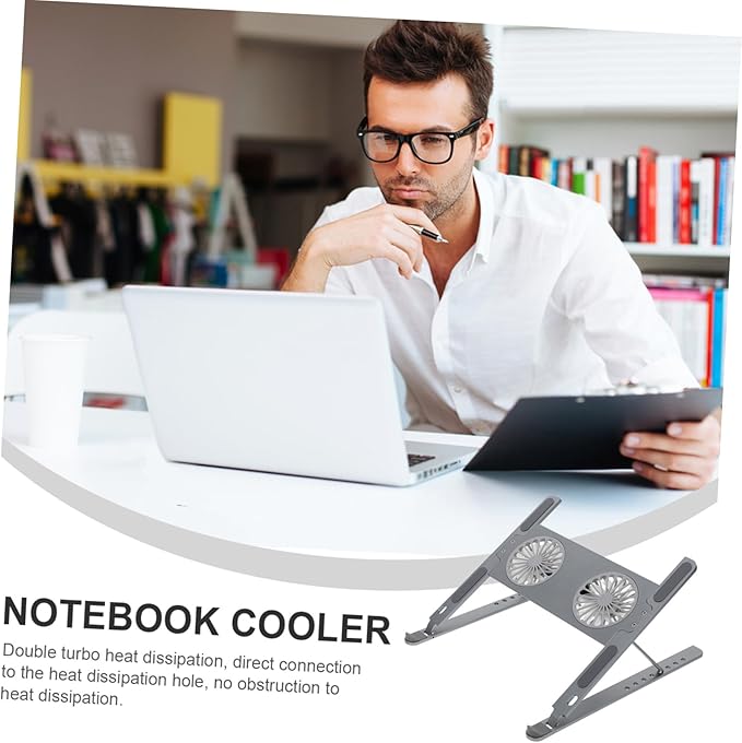 ARTIBETTER Colorful Led Laptop Cooling Pad Stand for Enhanced Air Circulation Mute High Wind Volume Compatible All Notebooks
