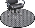 Black White Grey Round Area Rugs Non-Slip Room RugCircle Rug Floor Carpet for Bedroom Kitchen Nursery Dinner Room Decor Scarf Patterns in Patchwork Diameter 35.4 in