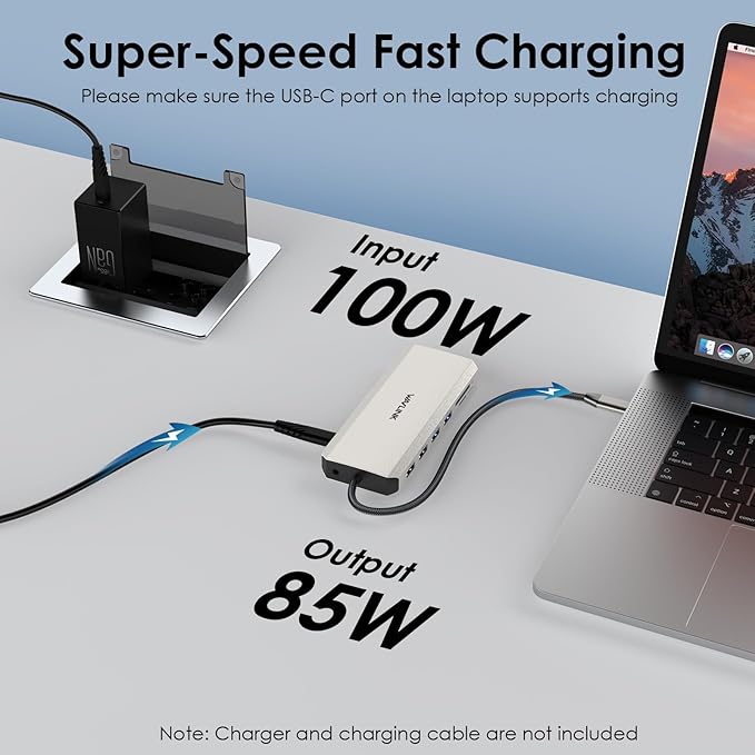 WAVLINK USB C Docking Station Dual HDMI Monitors 12 in 1 Triple Display USB C Hub Multiport Adapter with Dual 4K HDMI 4K DP 100W PD IN 5 USB Ports RJ45 SD/TF Slots Audio/Mic for Macbook/Laptop