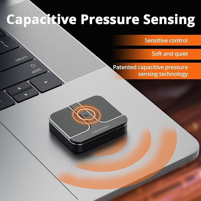 Mini Square Mouse - 2.4GHz Wireless Dual Bluetooth Connection Compatible with All Major Operating Systems - High Precision Sensor Customizable Multi-Function Buttons (Silver)