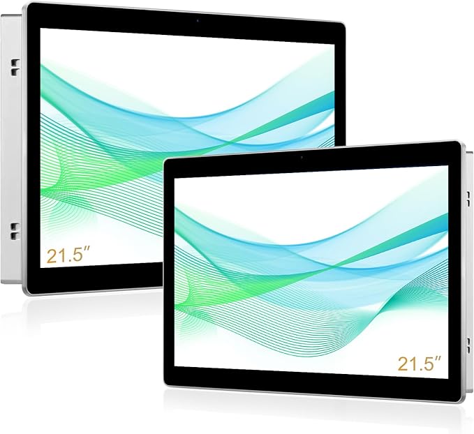 21.5 inch Aluminum Flat Embedded Industrial Touch Screen MonitorHDMI/VGA/DVI Interface Capacitive Touch Screen Monitor Supports 10 Points Touch1920 x 1080 @ 60Hz