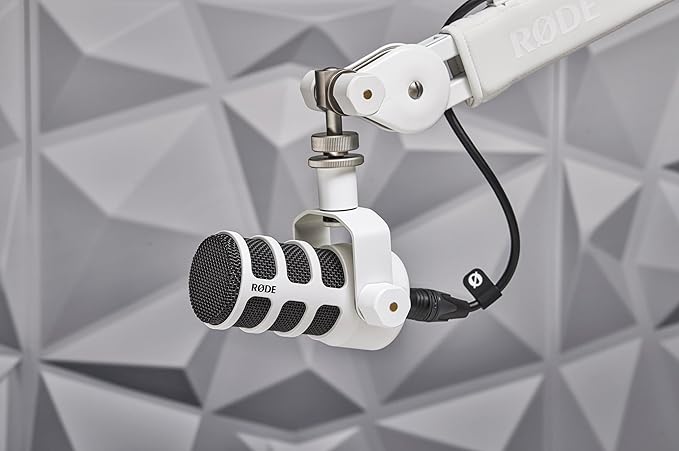 RØDE PodMic Cardioid Dynamic Broadcast Microphone - White
