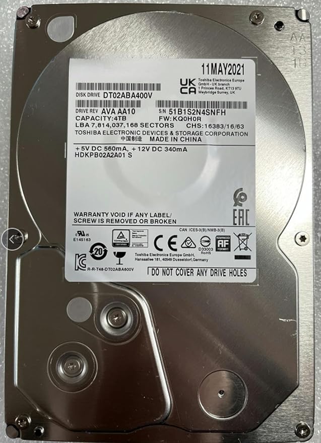 for 4tb Monitoring Hard Disk DT02ABA400V Desktop Hard Disk 128m