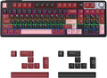 98% Wireless/Wired Membrane Keyboard for Gaming/Officewith knob4000mAh BatteryBT5.0/2.4G/USB-CRGB Backlit PBT KeycapsCompatible with PC/MacBonus Keycaps 2 Sets(8 Each)Computer Keyboard