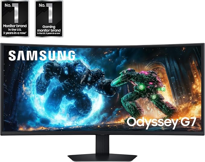 Samsung 40” Odyssey G7 (G75F) WUHD Resolution 180Hz Curved Gaming Monitor 1ms Response Time (GtG) VESA DisplayHDR™ 600 AMD FreeSync™ Premium Pro LS40FG75DENXZA 2025