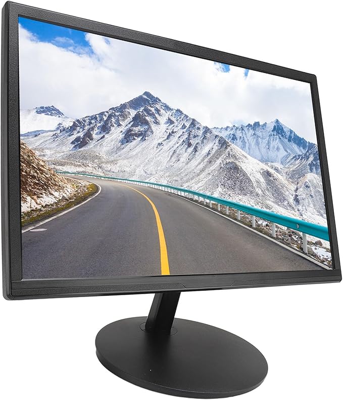 Zunate 19in LED Display Screen 1440 x 900 60Hz Full HD Blue Light Filter 1ms Response Time 16:9 Aspect Ratio VGA VESA 75x75mm for Business Home Office Gaming (US Plug 100