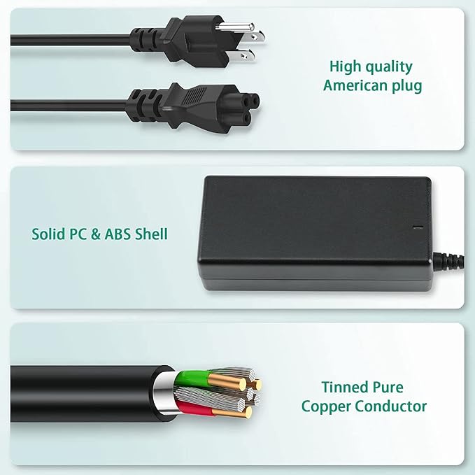 4-Pin DIAC/DC Adapter Compatible with Vantec NST-380S3 NST-380S3-BK NexStar 3 SuperSpeed Nex Star 3 Super Speed 3.5 SATA to USB 3.0 External Hard Disk Drive Enclosure HDD HD 5V 12V 4 Prong