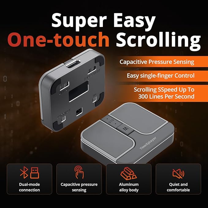 Mini Square Mouse - 2.4GHz Wireless Dual Bluetooth Connection Compatible with All Major Operating Systems - High Precision Sensor Customizable Multi-Function Buttons (Silver)