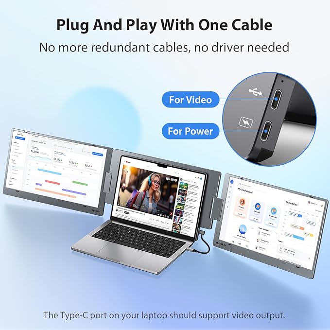 KYY Windows Only 15.6 Inch Screen Extender (X90E) and Travel Bag