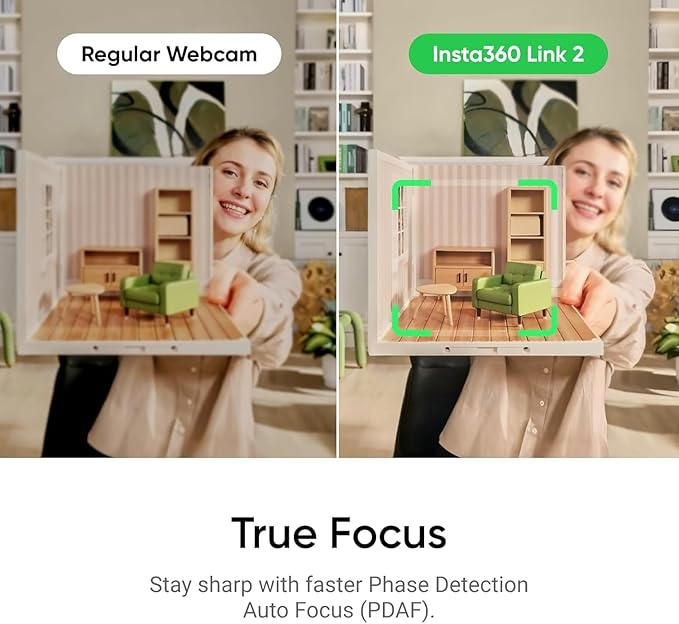 Insta360 Link 2 4K Ultra HD 2-Axis Gimbal AI-Powered Webcam