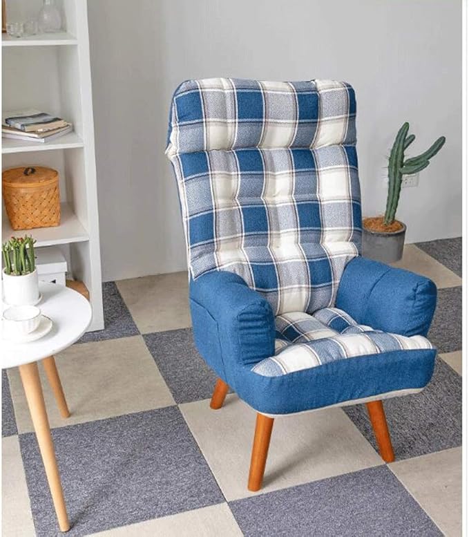 YYDS Chair Comfortable Gaming Chair High-Back Executive Ergonomic Swivel Chair for Home and Office Computer Chair Esports Chair Ergonomically (Color : Blue Plaid)