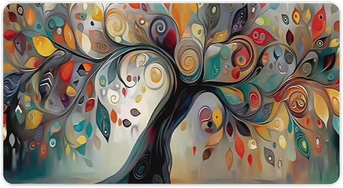 Tree of Life Mouse Pad Gaming Mousepad 30 x 16 Inch Large Desk Mat Keyboard Pads Extend Long XL Mouse Mat with Non-Slip Base Desk Accessories for Home Office Keyboard Mouse