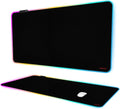ZORESYN RGB Gaming Mouse Pad - 39.4x19.7 Large Mousepad with Led Light Keyboard Pad Gaming Accessories for Desk Non-Slip Rubber Base Big Mouse Mat for GamerBlack