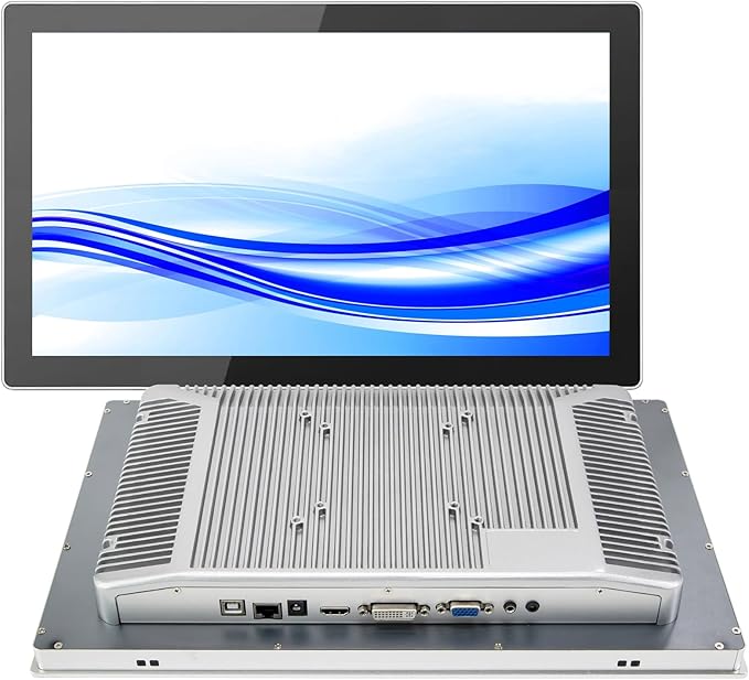 GreenTouch 13.3 Inch Industrial Embedded Capacitive Touchscreen Monitor Open Frame Multi-Touch Screen Industrial Front IP65 Monitor - HDMI+VGA+DVI - 1920 * 1080 Resolution