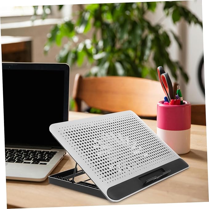 Artibetter Aluminum Alloy Laptop Cooler Pad Cooling Fan for 18 Notebook Cooling Device