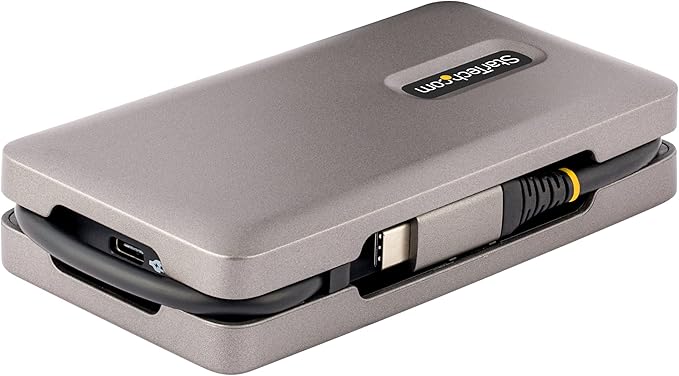 StarTech.com USB-C Docking Station for MacBook Pro M1 M2 M3 M4 and Windows 4K 60Hz HDMI HDR USB 10Gbps Hub 100W Laptop Charging GbE 1ft/30cm Cable