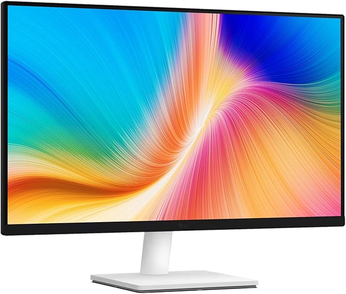 LG 27 4K UHD (3840x2160) IPS Monitor 60Hz Dynamic Action Sync Black Stabilizer HDR10 Reader Mode and Flicker Safe Anti-Glare OnScreen Control HDMI &amp DisplayPort Tilt Adjustable White