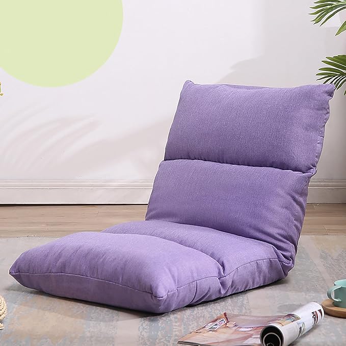 NaKeah Floor Chair 6 Gears Adjustable Breathable Floor Chair Easy for Storage Gaming Floor Chair for Adult Dorm Cushion Lazy Sofa Lazy Chair Comfy for Reading MeditatingE