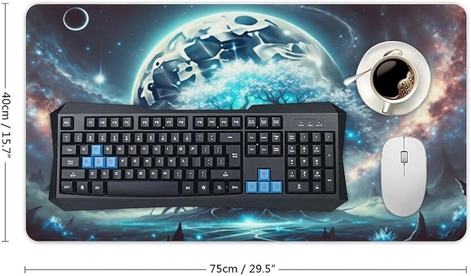 Tree of Life Mouse Pad Gaming Mousepad 30 x 16 Inch Large Desk Mat Keyboard Pads Extend Long XL Mouse Mat with Non-Slip Base Desk Accessories for Home Office Keyboard Mouse