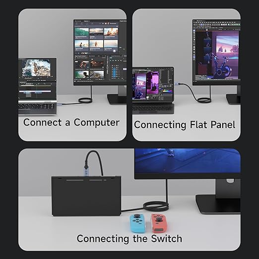 USB-c Cables 2 Pack 6.6FTusbc 3.2 Gen 2x2 Compatible with Thunderbolt 4/320Gbps high Speed Data TransferType C 100W Fast Charging4K@60Hz Video with Monitor/Display/Dock/SSD/Hub.