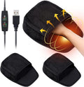 2pcs USB Heated Mouse Pad Hand Warmer 3 Temperatures Time Limit Mouse Pad Mat with Wrist Rest Controller Gaming Mousepad Desk Accessories for Winter Valentines PC User Gift Office Home Computer