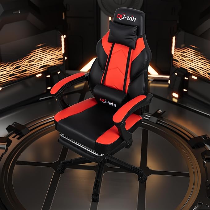 Computer Gaming Chairs Gaming Chair with Swivel Computer Gamer Chair for Gaming Rocker Red