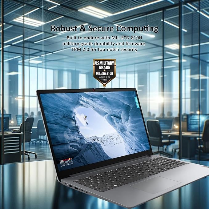 Lenovo 2024 IdeaPad 1 Gen 7 Laptop 15.6 FHD Touchscreen Intel Core i3-1215U 16GB RAM 512GB SSD SD Card Reader HDMI Webcam Wi-Fi 6 Windows 11 Home Grey
