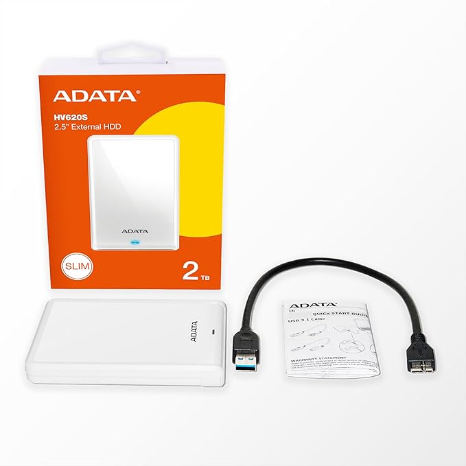 ADATA External Hard Drive HV620S 2TB CWH AHV620S-2TU31-CWH-I