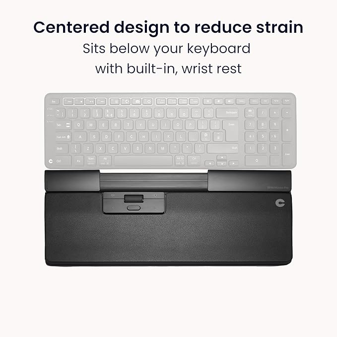 Contour Design SliderMouse Pro Ergonomic Office Mouse to Reduce Wrist Shoulder &amp Forearm Strain | Design for Productivity Ambidextrous Plug &amp Play Works with Mac &amp Windows PC - Wireless -