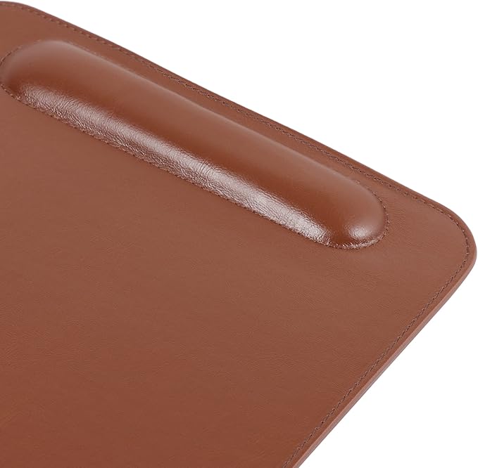 Londo Leather Mouse Pad with Wrist Rest – Ergonomic Support Non-Slip Base Smooth Surface