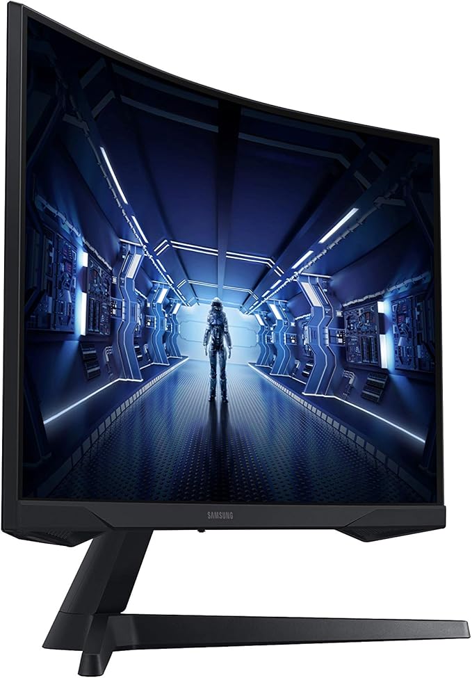 Samsung Odyssey G5 Series 27-Inch WQHD (2560x1440) Gaming Monitor 144Hz Curved 1ms HDMI Display Port FreeSync Premium (LC27G55TQWNXZA)